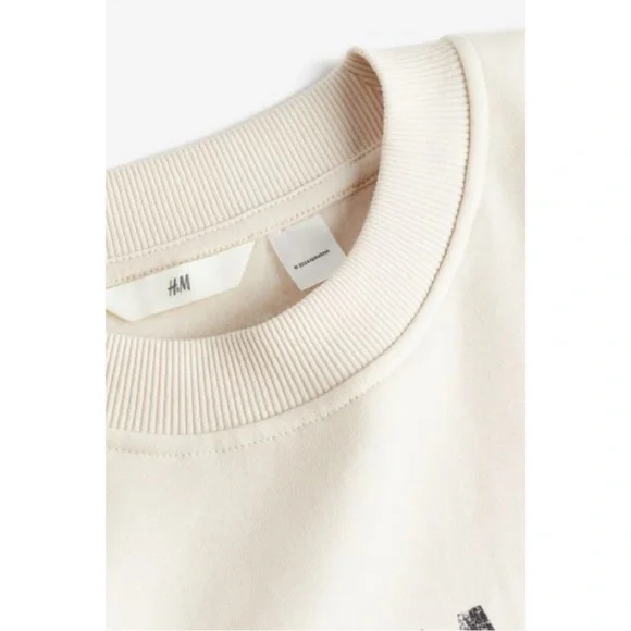 Cream Nirvana Oversized Sweatshirt (XS) - Picture 6 of 6